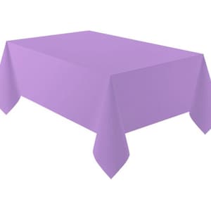Tovaglia per feste in plastica viola uva, articoli per feste viola, stoviglie per compleanni viola