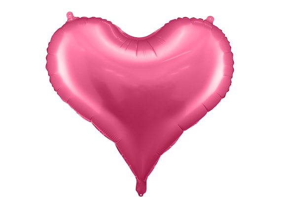 Palloncino foil a cuore rosa, palloncini a cuore rosa, palloncini