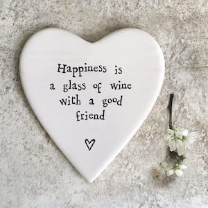 East of India Porcelain coaster gift, Best friend gift, Friendship gift, Friend gift, gift for her, Mothers Day Gift
