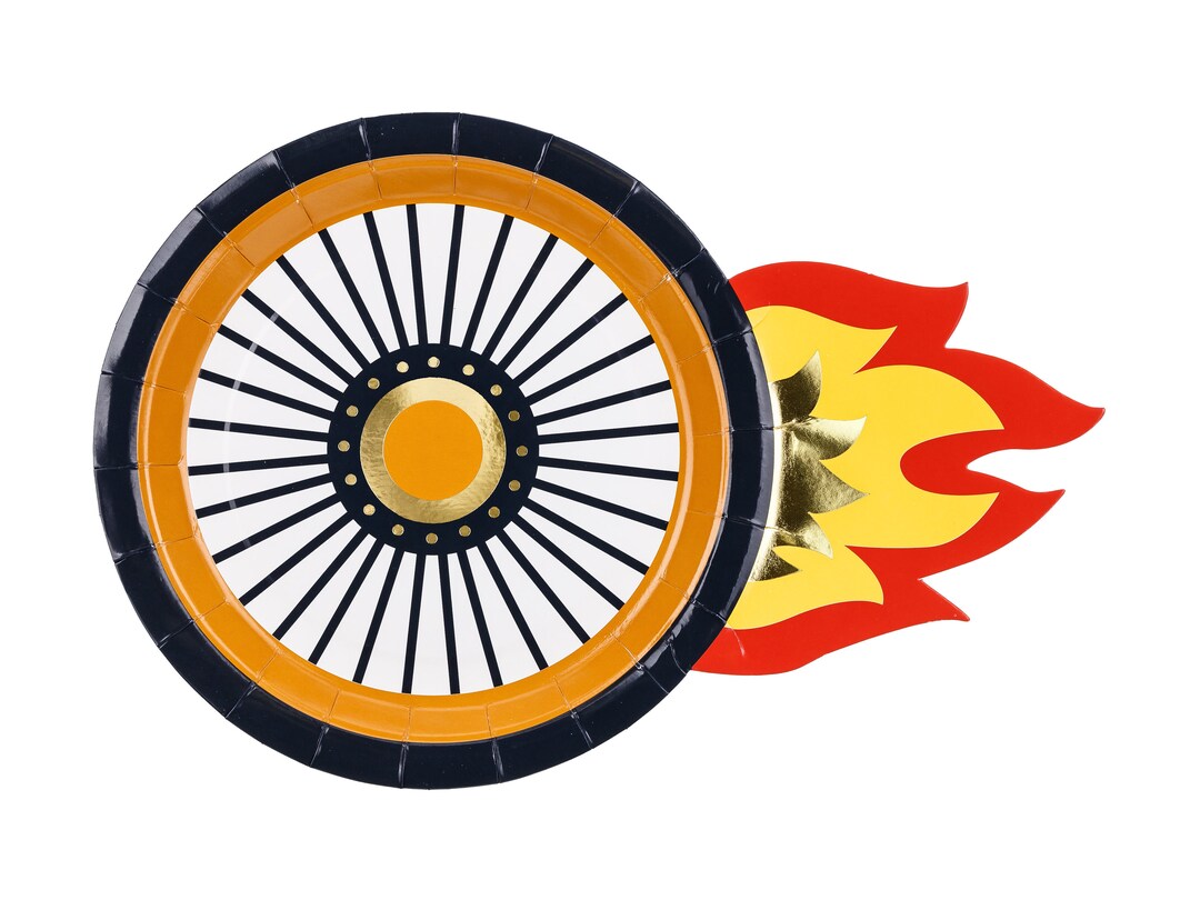 Racing Car Wheel Party Plates (6 Pack), Race Car Birthday Party ...
