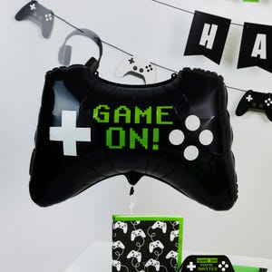 Game Controller Foil Balloon - 28 Inch, Gaming Party Supplies, boys gaming birthday party decorations, video game party supplies