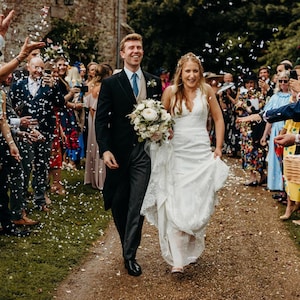 Weißes Herz biologisch abbaubare Hochzeit Konfetti Kanone, Hochzeit Konfetti Bombe