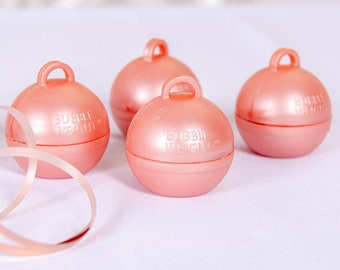 Rose Gold Bubble Balloon Weights - Rose Gold x 4, Rose Gold Party Accessories, Rose Gold Balloon Weights
