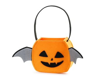 Halloween Pumpkin Sweet Bag, Halloween dressing up, kids trick or treat bag, childrens halloween gifts, cute pumpkin