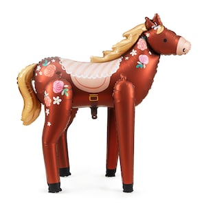 Standing Horse Foil Balloon, Horse birthday party decorations, horse themed party balloon, pony party decor