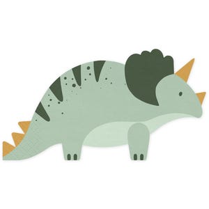 Dinosaur Triceratops Paper Party Napkins (pack of 12), Dinosaur Party napkins, Dinosaur birthday party tableware