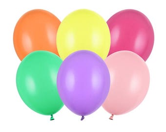 Colourful Latex Balloons x 10, Circus Party Supplies, Circus Birthday Party Decorations, Circus party balloons, colourful latex balloons