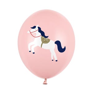 12in Pink Horse Balloons (pack of 6), Horse birthday party decorations, horse themed party balloon, pony party decor