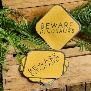 Beware Dinosaur Party Napkins x 16,  Dinosaur Birthday Party Napkins, Dinosaur Party Decorations, Dinosaur Birthday Party Supplies