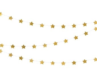 Extra lange banner gouden ster, banner gouden sterren, Twinkle Twinkle Little Star, gouden babyshower, fotorekwisiet pasgeboren, afstudeerdecoraties