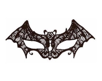 Halloween Black Lace Bat Eye Mask, Halloween bat outfit black, Halloween fancy dress for adults, Masquerade ball mask
