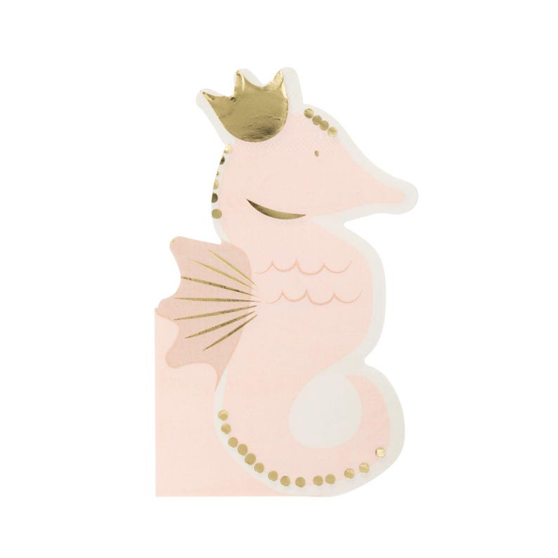 My Mind's Eye Mermaid Party Seahorse Napkins