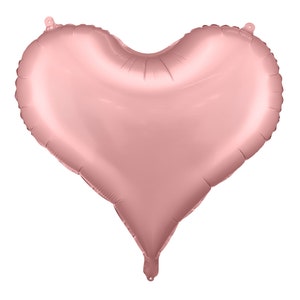 Valentines Day Light Pink Heart Foil Balloon, Pink Heart Balloons, Heart Balloons, Hen Party decorations, Heart shaped balloons
