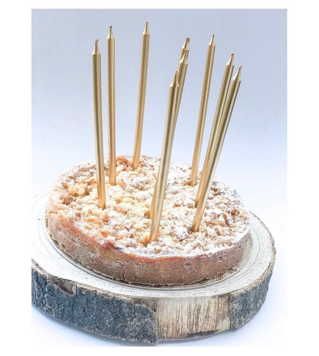 Gorgeous Gold Tall Candles x 12, Gold Birthday Cake Candles, Gold Party, Birthday Party, Party Decorations, Happy Birthday cake candles