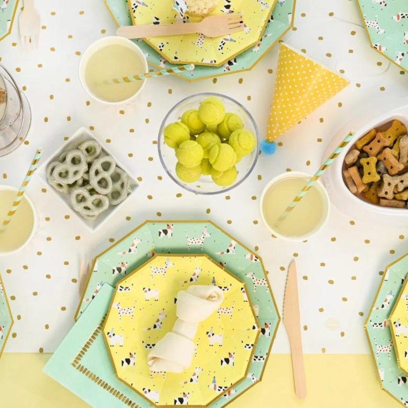 Mint Brushstroke Cocktail Napkins - Thumbnail 3