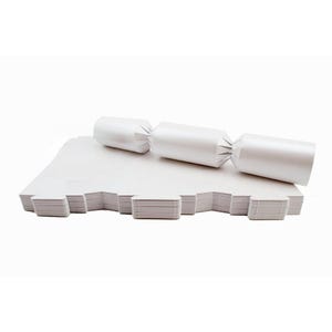 Kit fai da te per cracker di Natale - 50 pannelli bianchi perlati, attività artigianali natalizie per bambini, bomboniere ecologiche con cracker riciclati per matrimoni