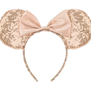Diadema con orejas de ratón, diadema de ratón con brillantina, orejas de ratón para disfrazarse, orejas de Mickey
