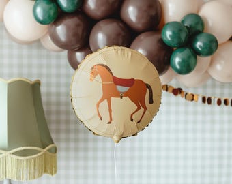 馬のパーティー用ホイルバルーン、馬の誕生日パーティーの飾り、馬をテーマにしたパーティーバルーン、ポニーパーティーの装飾