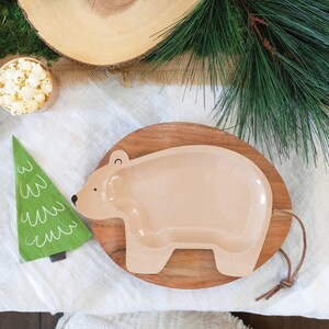 Adventure Bear Shaped Party Plates x 8, Bear party plates,  Teddy Bear picnic party decorations, My Minds eye party supplies outdoor plates