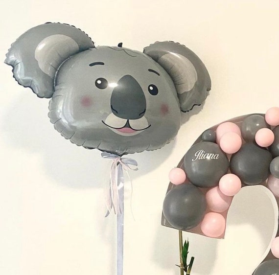 Koala Bear Foil Balloons Jungle Animals Latex Ballons Pet Sloth