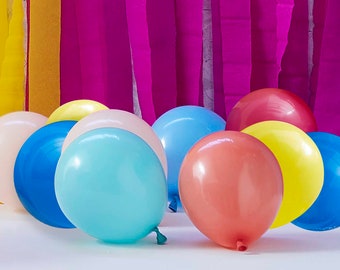 Rainbow Party Balloons pack of 40, Mini Balloon Bundles, Balloon Mosaic Filler, Colourful Balloons, Birthday Stand Balloons, Party stand