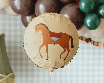 Globo de aluminio para fiesta de caballos, decoraciones para fiestas de cumpleaños con temática de caballos, globo para fiestas con temática de caballos, decoración para fiestas de ponis