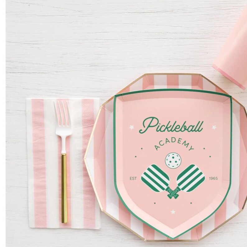Petal Pink Cabana Stripe Party Napkins - Thumbnail 5