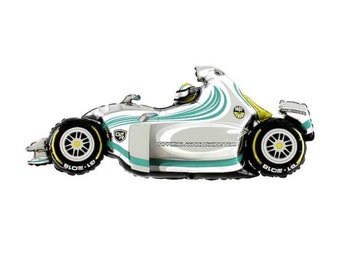 Racing Car Foil Balloon | 49 inch Race Car Birthday Balloon, Party Decor, Racing Birthday Party Balloons, Giant Helium Car Balloons Decor