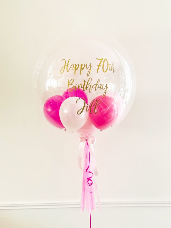 Happy Birthday Balloons For Her Happy Birthday Personalised Balloon// Custom Birthday Gifts | Etsy Schweiz