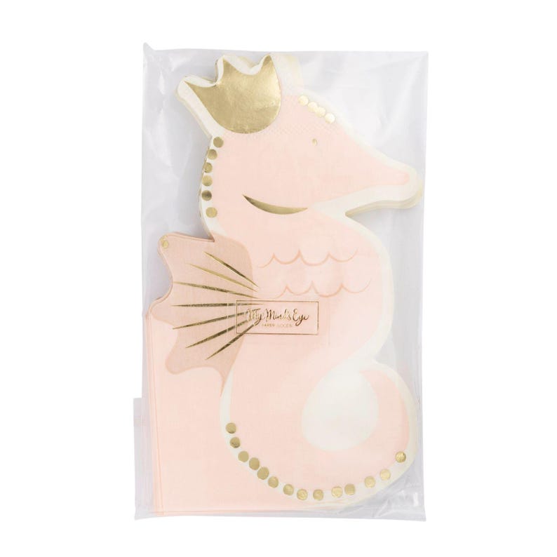 My Mind's Eye Mermaid Party Seahorse Napkins - Thumbnail 2