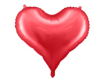 Valentines Day Red Heart Foil Balloon, Red Heart Balloons, Red Balloons, party decorations, Heart shaped balloons, love