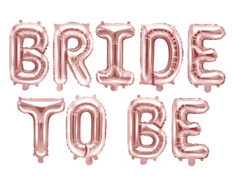 Bride to be Foil Balloon, Bride to be foil balloon letters, Rose Gold hen party decorations, Balloon decorations, Bride to be