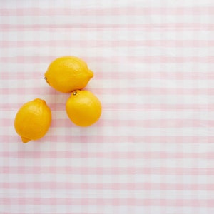 Pink Gingham Table cover, Garden party tablecloth, Gingham Picnic cloth, party tablecloth, summer party supplies, Party tableware, birthday