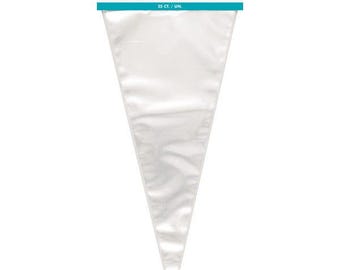 Large Clear Cone Cello Party Bags - Pack of 25, clear cake sweets party bags