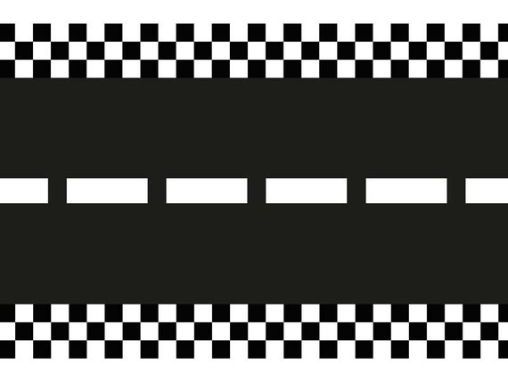 3-Pack Racing Checkered Flag Tablecloths - 84" Round Disposable Plastic Table Covers