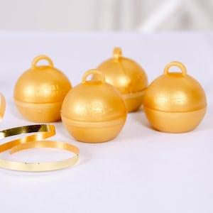 Gold Bubble Balloon Weights - Gold x 4, Gold Birthday Party, Gold Balloon Weights