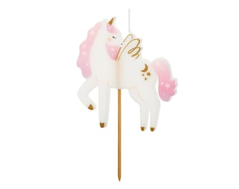 Unicorn Cake Candle, Unicorn Birthday Cake Candle, Unicorn Birthday Party Decorations, Unicorn Party Supplies