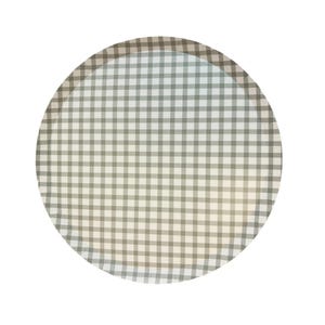 Light Green Gingham Large Party Plates x 12, Josi James Party Plates, Farm Party Plates, Golf theme Party Supplies, baby shower tableware