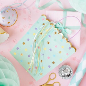 Party Hats 6 x Pastel and Star Party Hats
