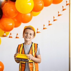 Construction Cone Party Banner, Traffic Cone Party Decorations, Construction theme birthday party, Construction Birthday Party Decorations