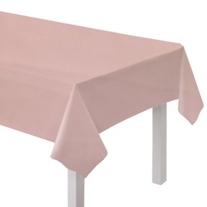 Tovaglia di carta per feste rosa pastello marshmallow, articoli per feste rosa, stoviglie rosa per compleanno