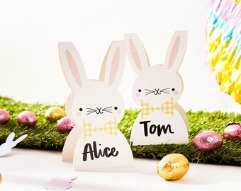 Easter Bunny Place Cards - 10 Pack, Easter Table setting name cards