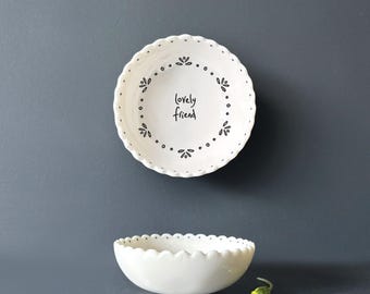 Ciotola piccola a forma di conchiglia di East of India - Regalo perfetto per una cara amica, per la moglie, per San Valentino, per il compleanno, da spedire per posta o come regalo per la migliore amica.
