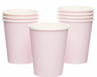 Gobelets guimauve rose pastel (lot de 8), Articles de fête roses, Vaisselle d'anniversaire rose