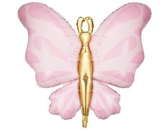 Palloncino in lamina a forma di farfalla rosa, palloncini per feste di compleanno a forma di farfalla, palloncino a forma di farfalla rosa, decorazioni per feste a forma di farfalla