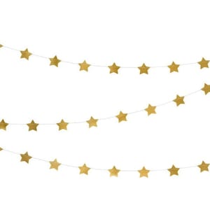 Extra Long Gold Star Banner, Gold Stars Banner, Twinkle Twinkle Little Star, Gold Baby Shower, Newborn Photo Prop, Graduation decorations