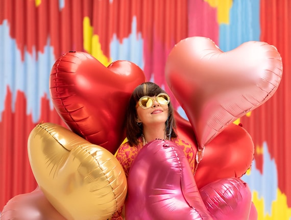 Ballon Mylar Coeur rouge (red)