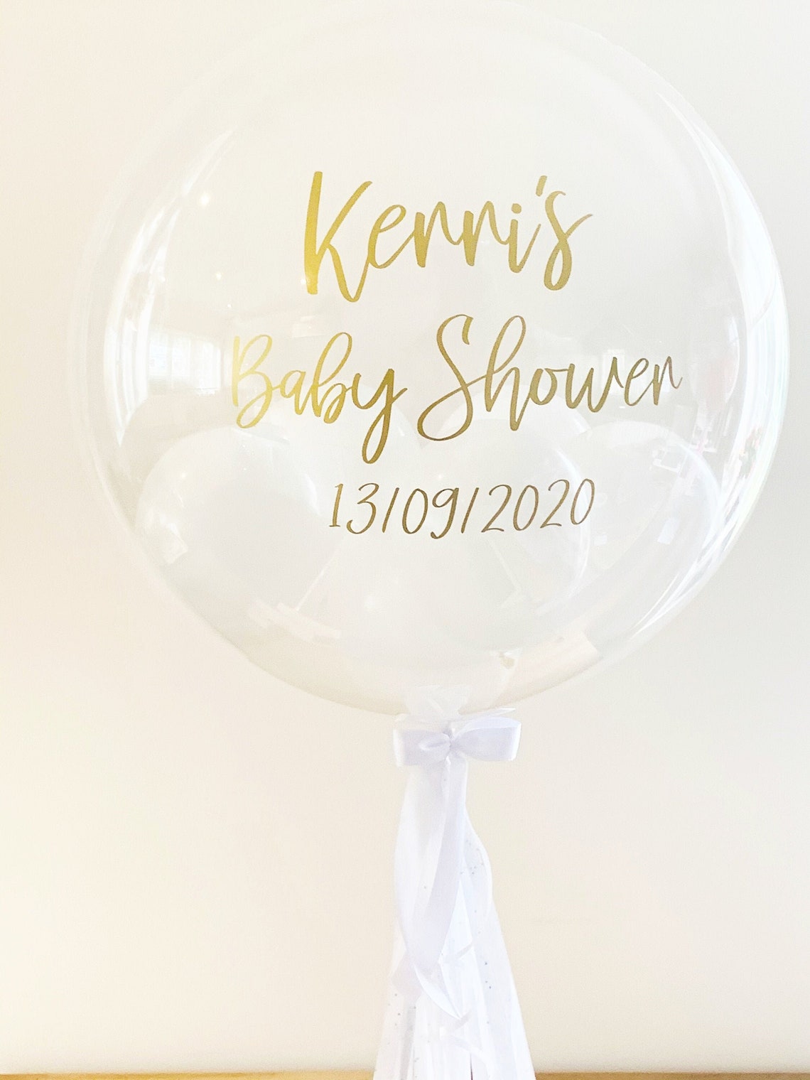 Baby Shower Balloon // Personalised Custom Balloon Helium Etsy UK