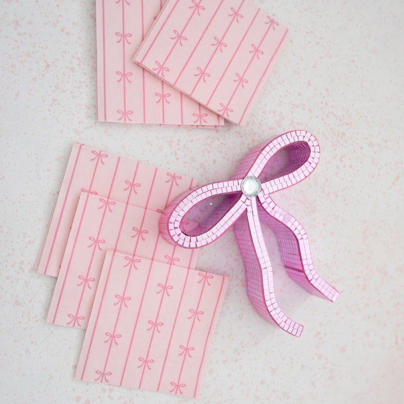 Bonjour Fête Bow Napkins - Thumbnail 2