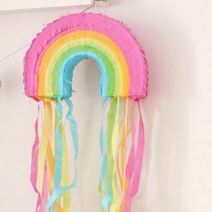 Rainbow Birthday Piñata, Rainbow Party Pinata, Birthday Party Pinana, Birthday Pinata, Rainbow Pinata, 1st Birthday, Kids Party Pinata